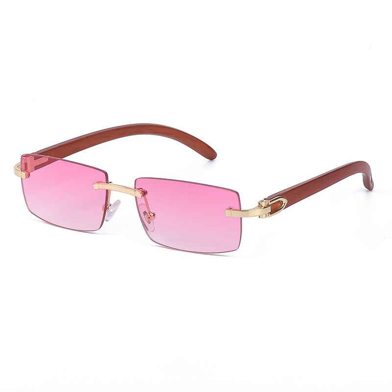 Wholesale Men's Super Clear Frameless PC Sunglasses